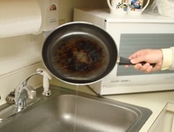 Pouring Grease Down the Drain