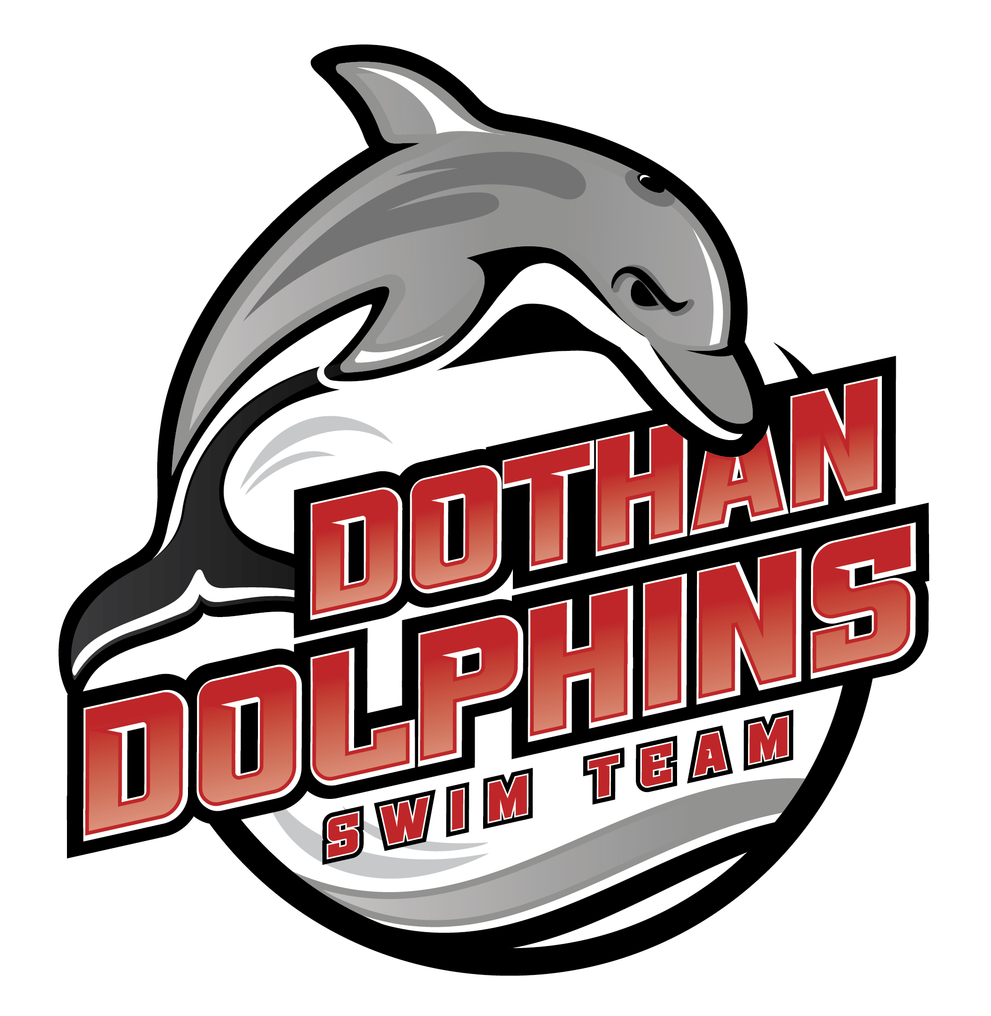 Dothan-Dolphins-Logo-A2-Gray-Round